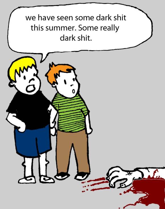 they also saw a moose give birth to a human child.